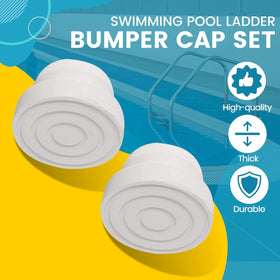 TonGass packaging shows two-pack white bumpers for stacked pool maintenance