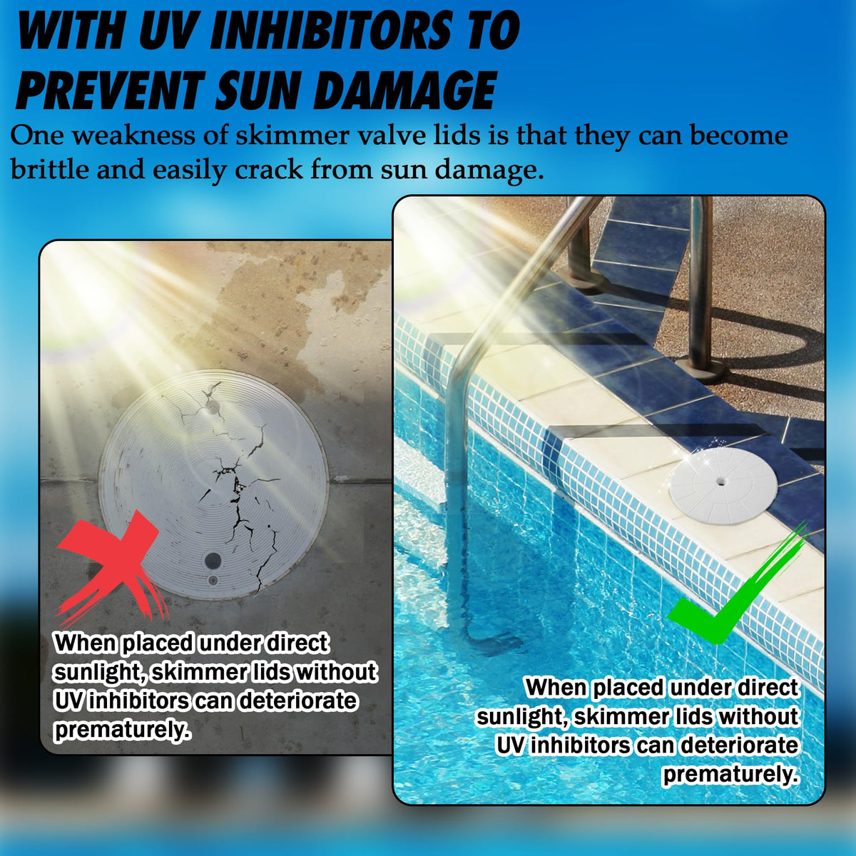 TongGass OEM quality skimmer lid as cost-effective replacement.