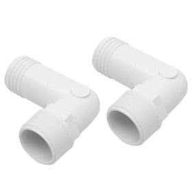 TonGass elbow adapter with 1.5-inch MPT for secure pool hose connections.