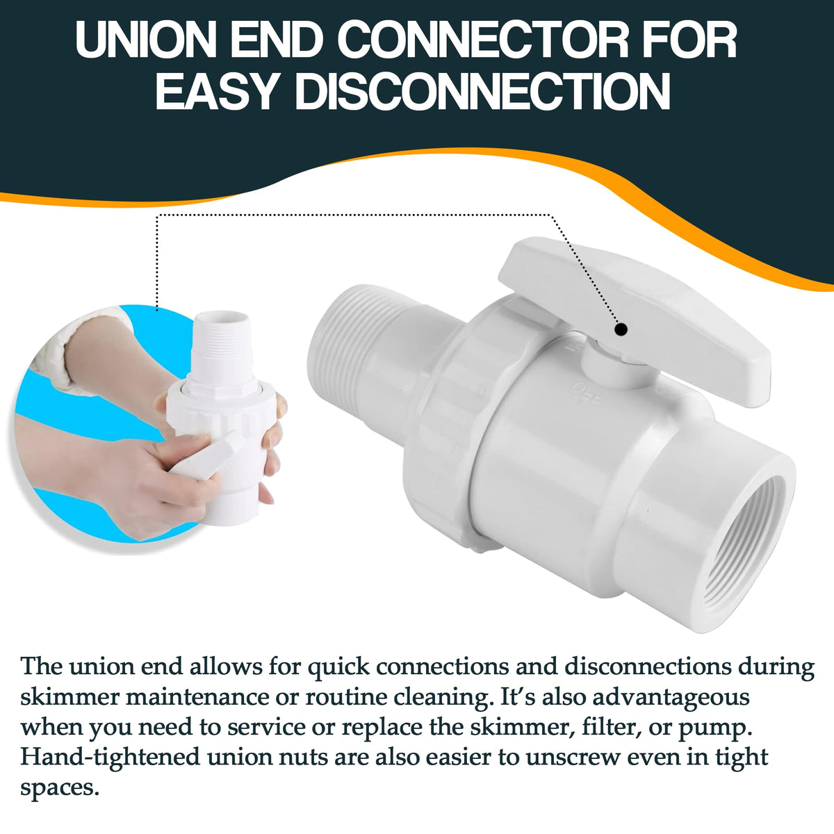 TonGass 2-way valve designed for easy service and replacement parts.