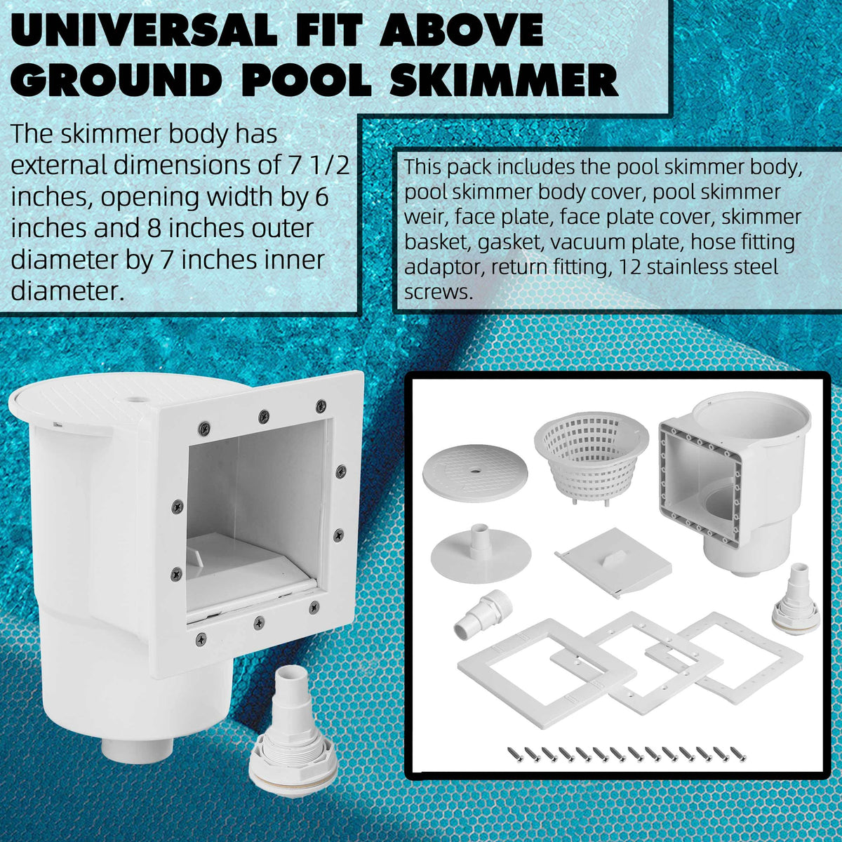 TonGass Skimmer Cover protects the opening while keeping skimming efficient.