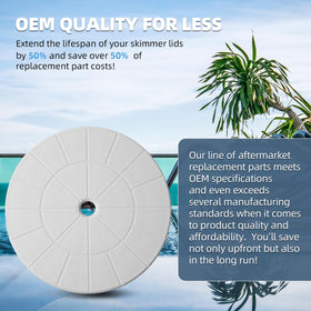 TongGass skimmer lid with underside web structure for strength.