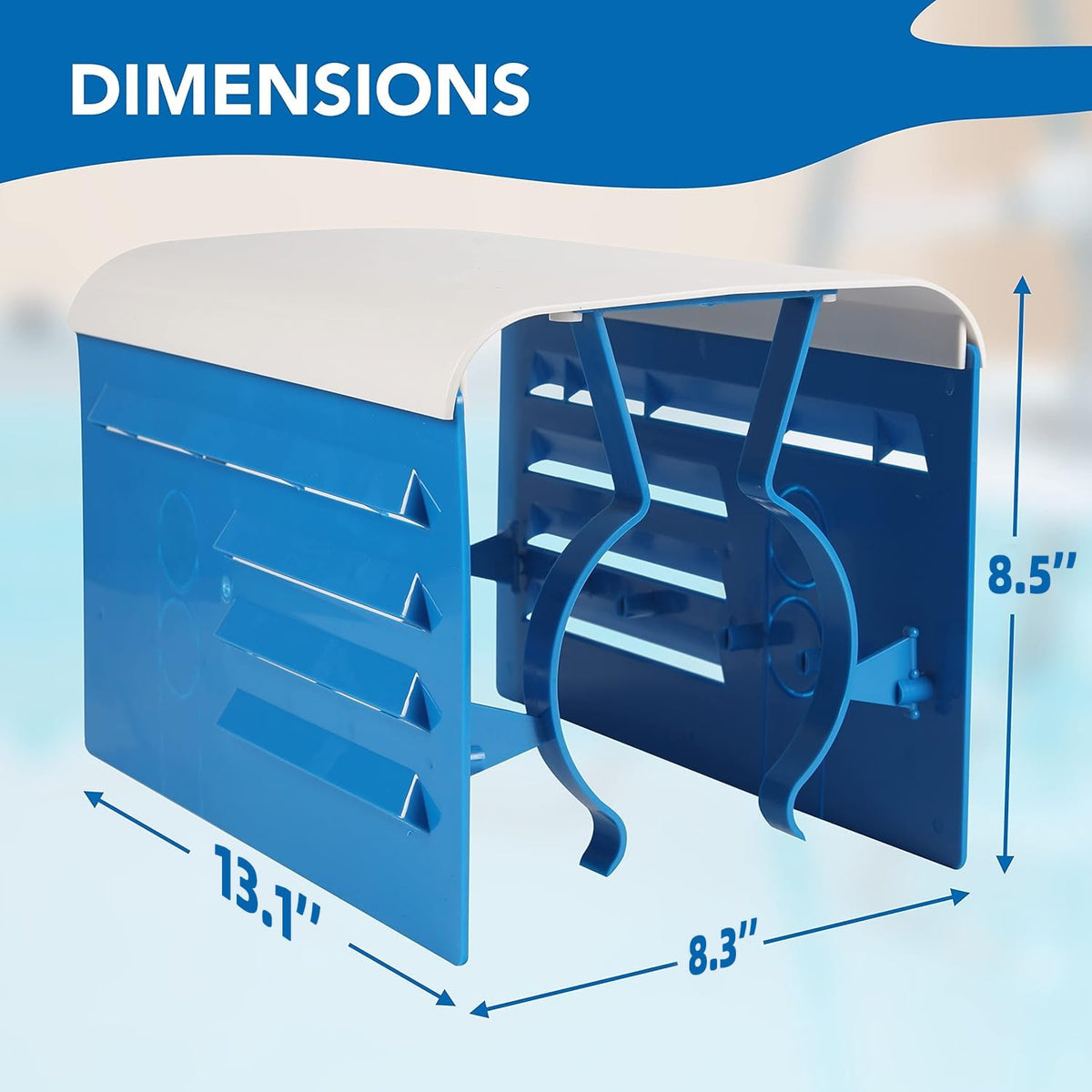 TonGass motor cover top view highlights vent slots that aid heat dispersion.
