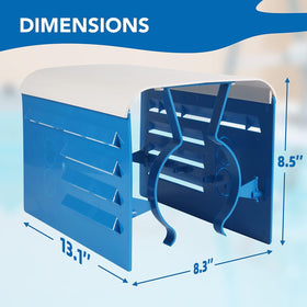 TonGass motor cover top view highlights vent slots that aid heat dispersion.