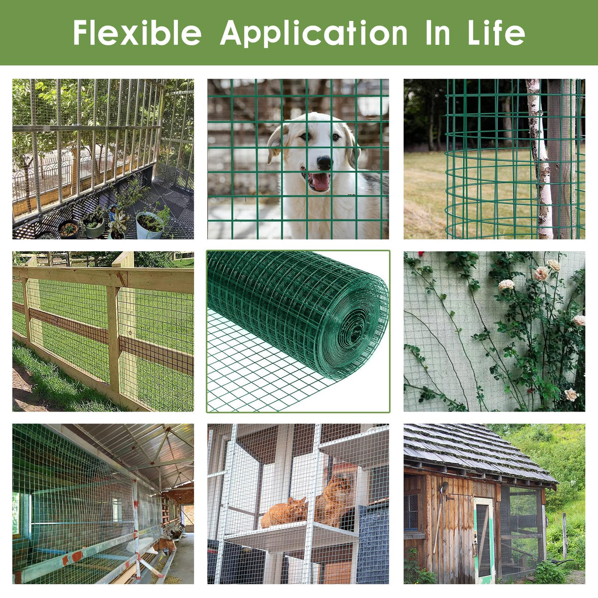 Tongmo flexible fence suitable for garden borders, cages, and plant protection.