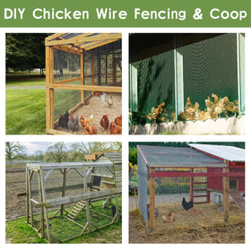 Tongmo poultry netting for rabbits, ducks, and chickens in outdoor runs.