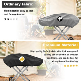 Tonhui dirt-resistant fabric cleans easily after outdoor cooking.