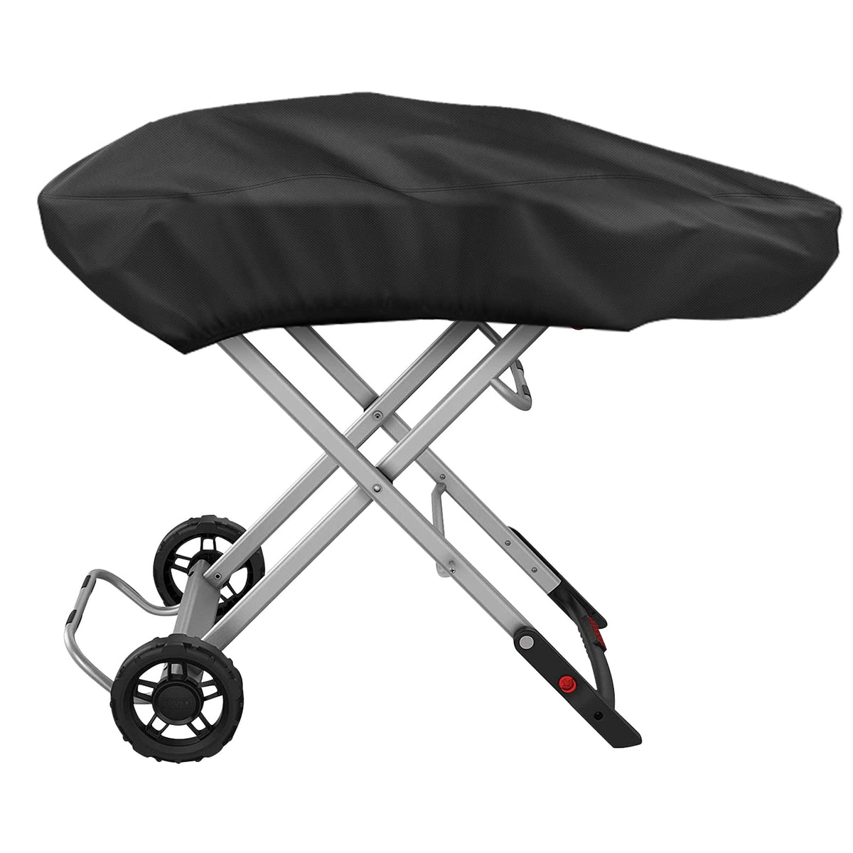 Tonhui Weber Traveler cover fits snugly to protect the grill during storage.