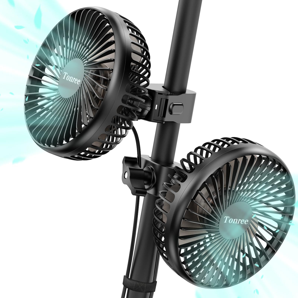 Tonree Grow Tent Fan clip-360 tilt provides versatile airflow in small grow tents.