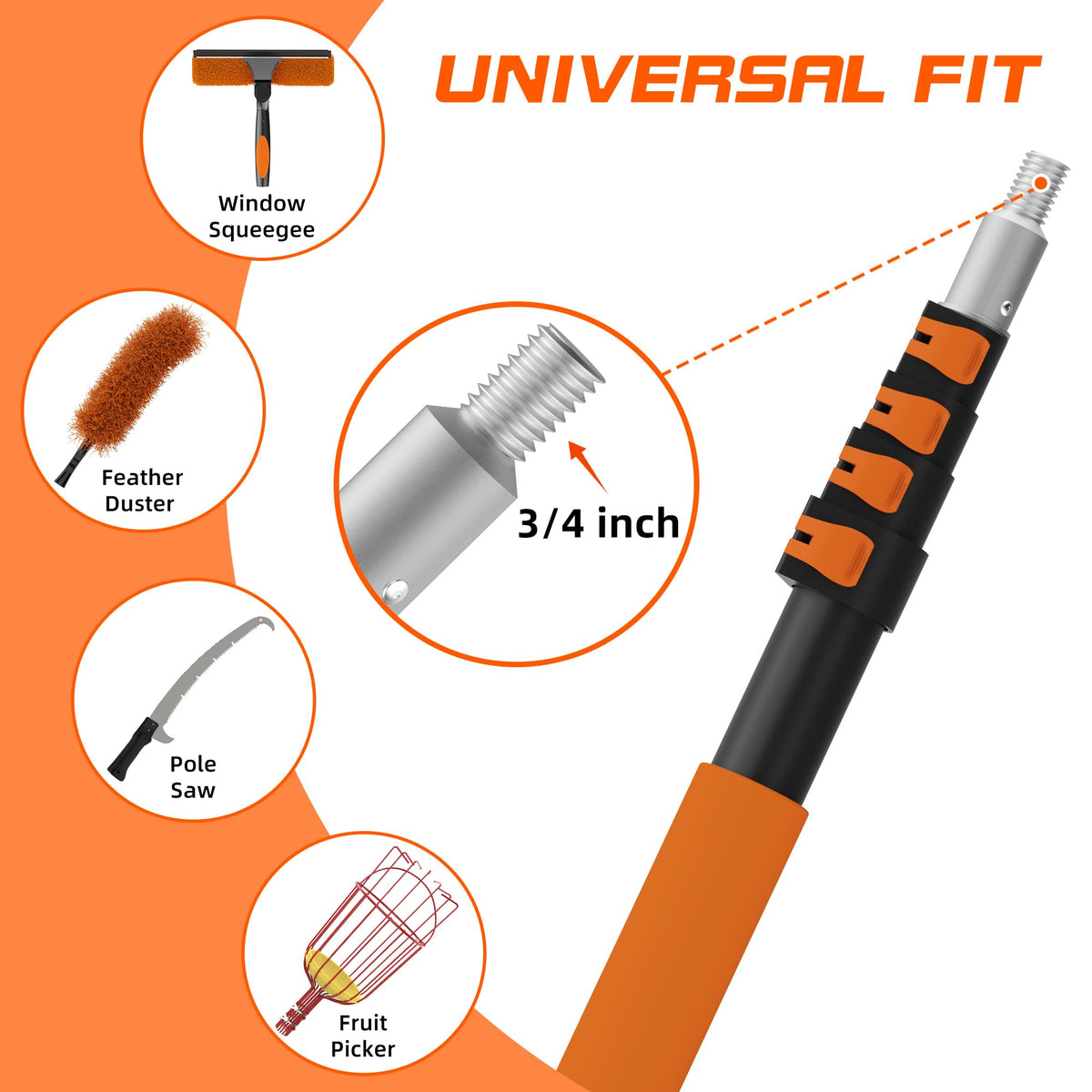 TONYINGO compatible with paint rollers and dusters for multi-task use