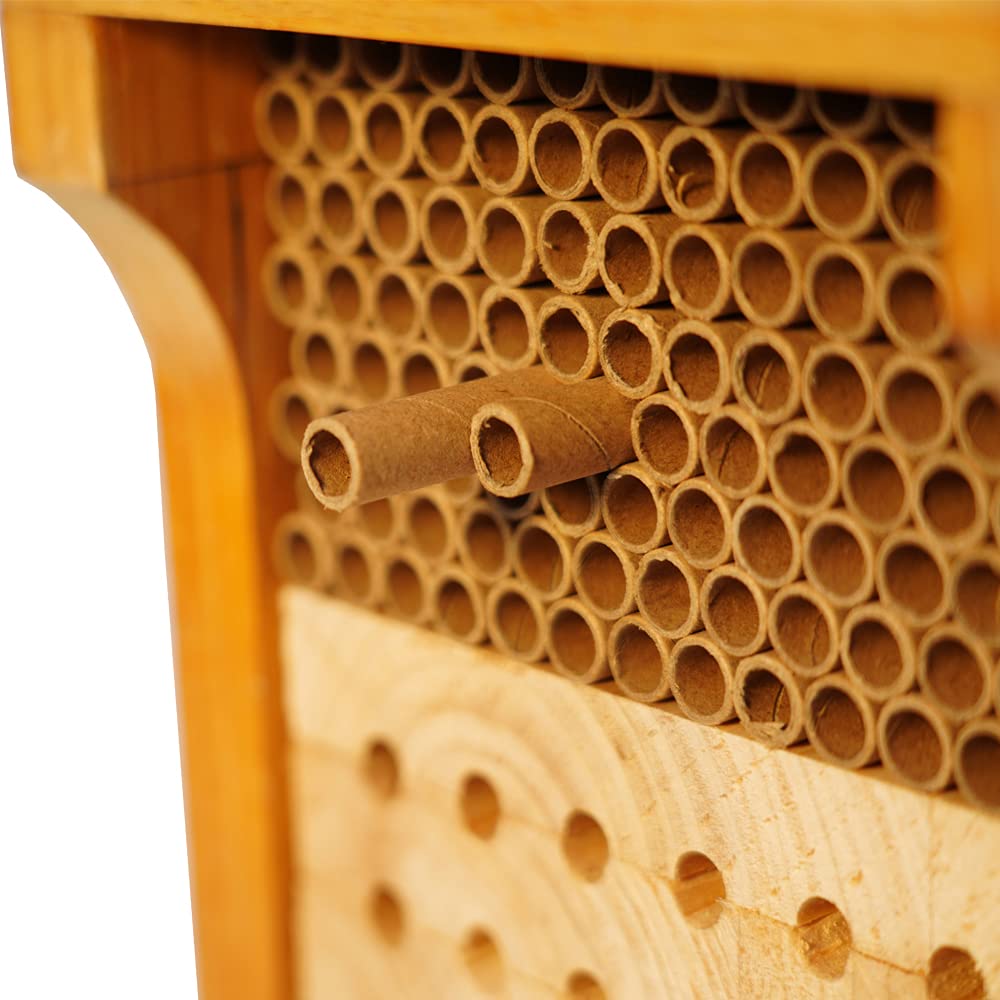 TOOBEETT Mason Bee House wax coating provides wind and rain protection