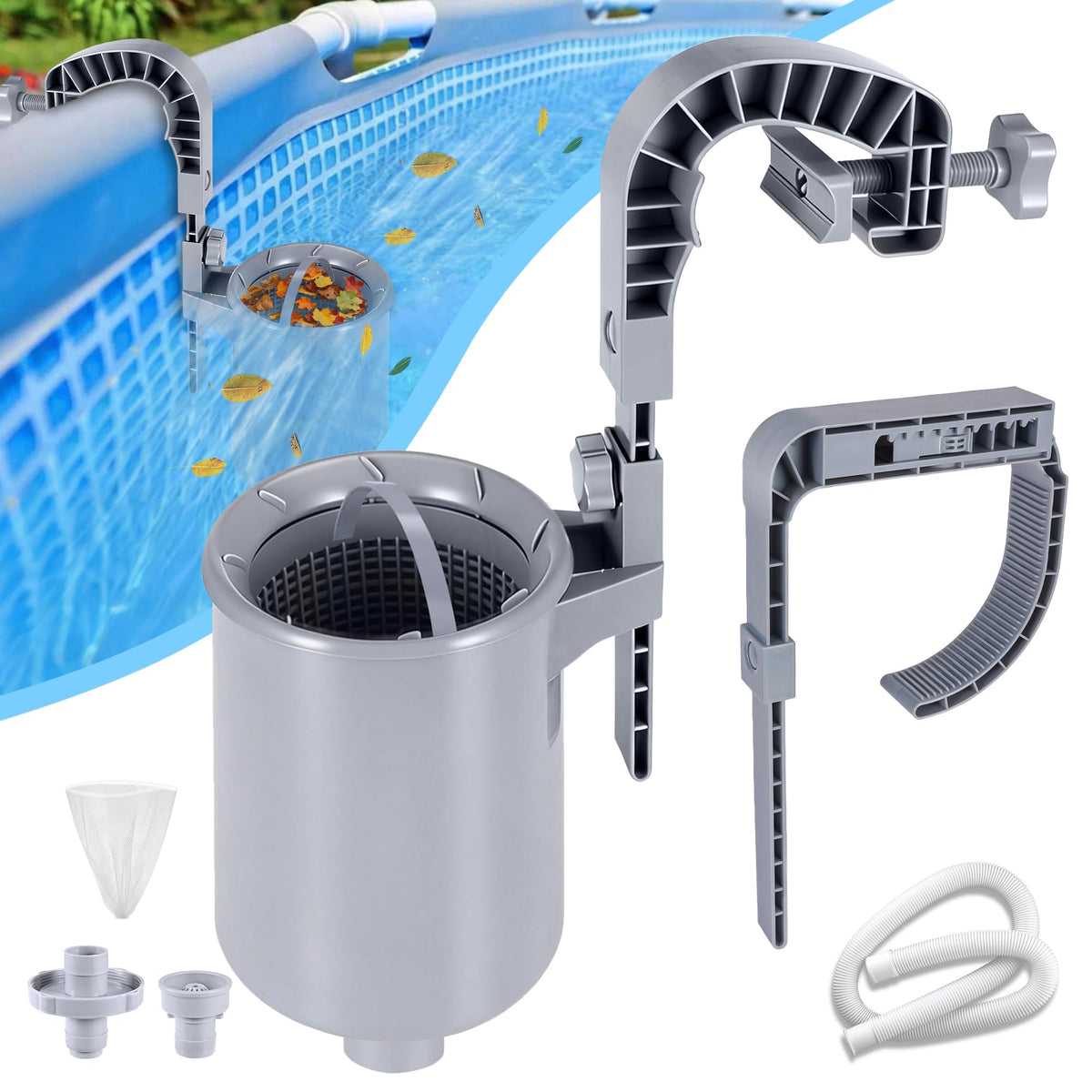 Toodour above-ground pool skimmer wall-mount keeps the surface clear and easy to install.