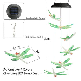 Toodour gift-ready solar wind chimes for celebrations.