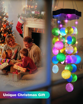 Toodour hanging seashell lights on a porch for decorative outdoor lighting