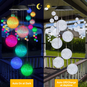 Toodour LED ball lights create magical night glow for patios and gardens