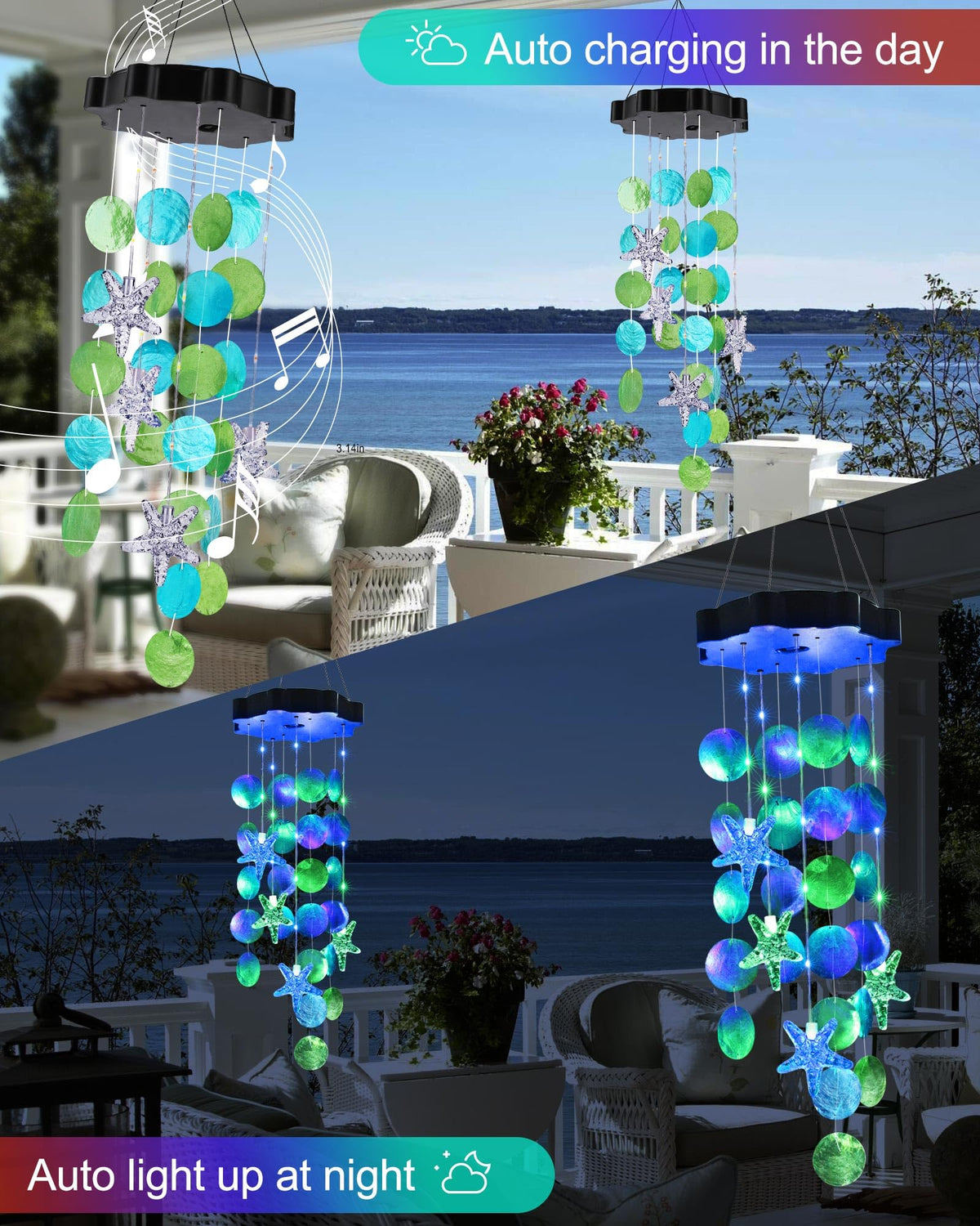 Toodour natural seashells provide beachy vibes for outdoors