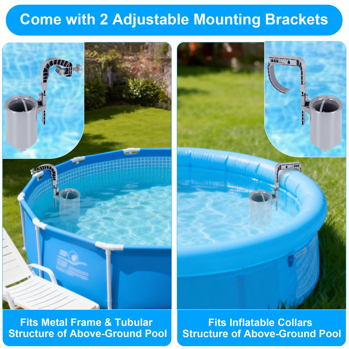Toodour removable debris basket allows quick debris disposal after skimming.