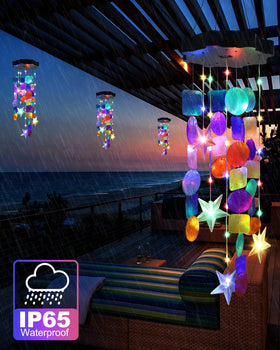 Toodour shell art decor brightens balconies with color and motion.