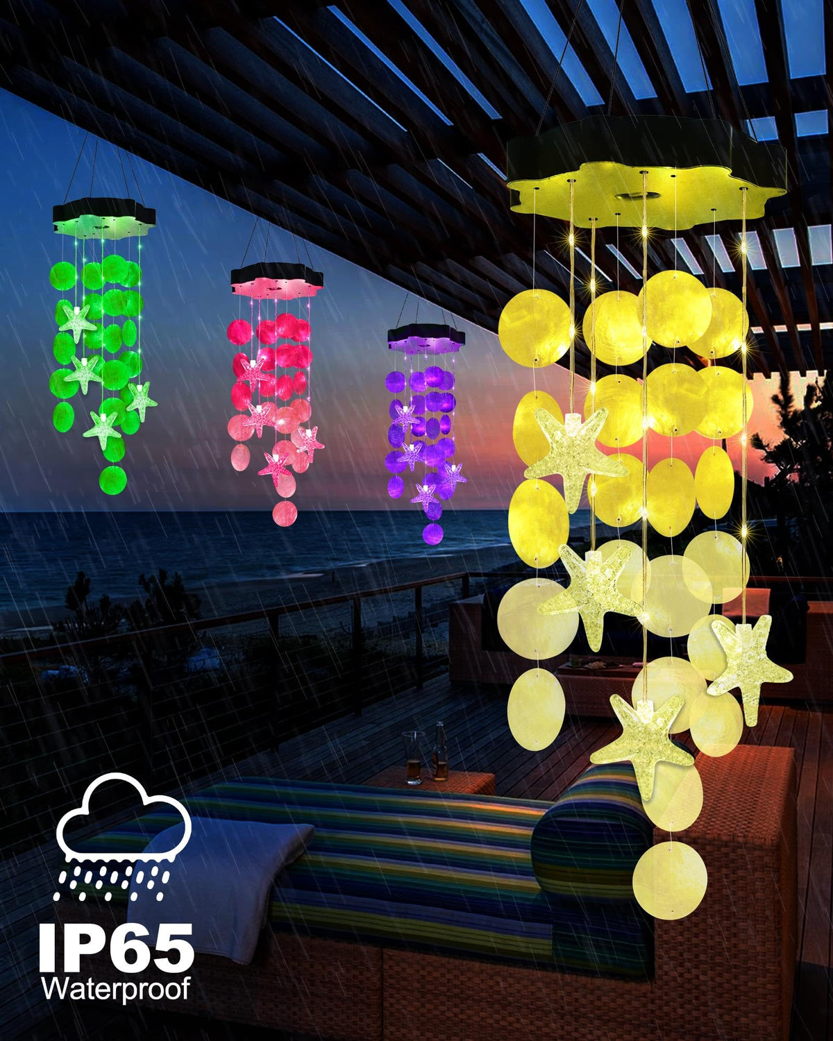 Toodour solar-garden-light two-modes offers steady or twinkling mood lighting
