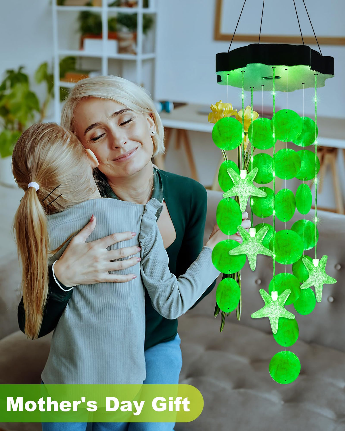 Toodour shell wind chimes decorate gardens, providing gentle light and tranquil sounds.