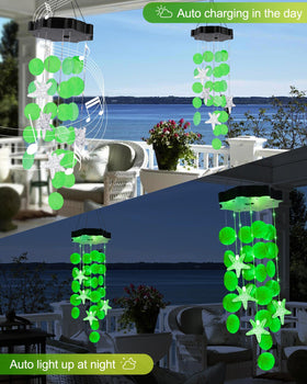 Toodour seashell chimes add decorative light and ocean vibe to decks.