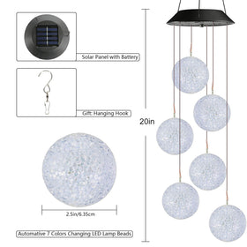 Toodour waterproof outdoor wind chime withstands rain while offering color shifts