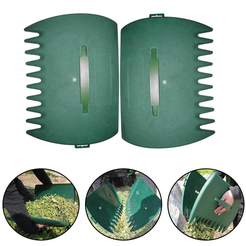 Tookie Leaves Grabber shows adjustable handle for comfortable grip during yard cleanup