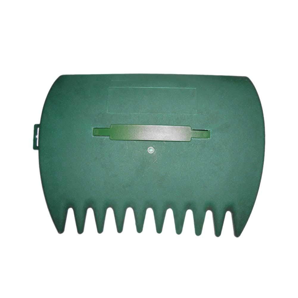 Tookie Leaves Grabber fits standard yard bags and trash cans for disposal