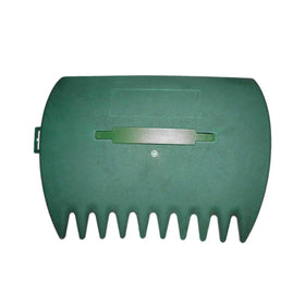 Tookie Leaves Grabber fits standard yard bags and trash cans for disposal