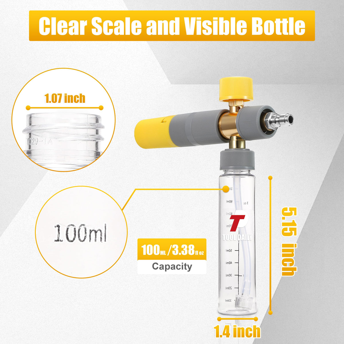 Tool Daily Adjustable Nozzle lets you tailor foam and water for different tasks.
