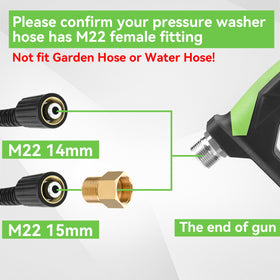 Tool Daily button nose nozzle targets blockages for precise cleaning.