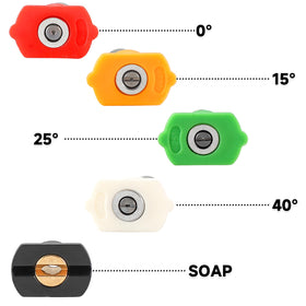 Tool Daily 15-degree nozzle cleans concrete and bricks efficiently.