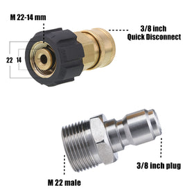Tool Daily conversion adapter illustrating M22 thread to 3/8 quick connect.