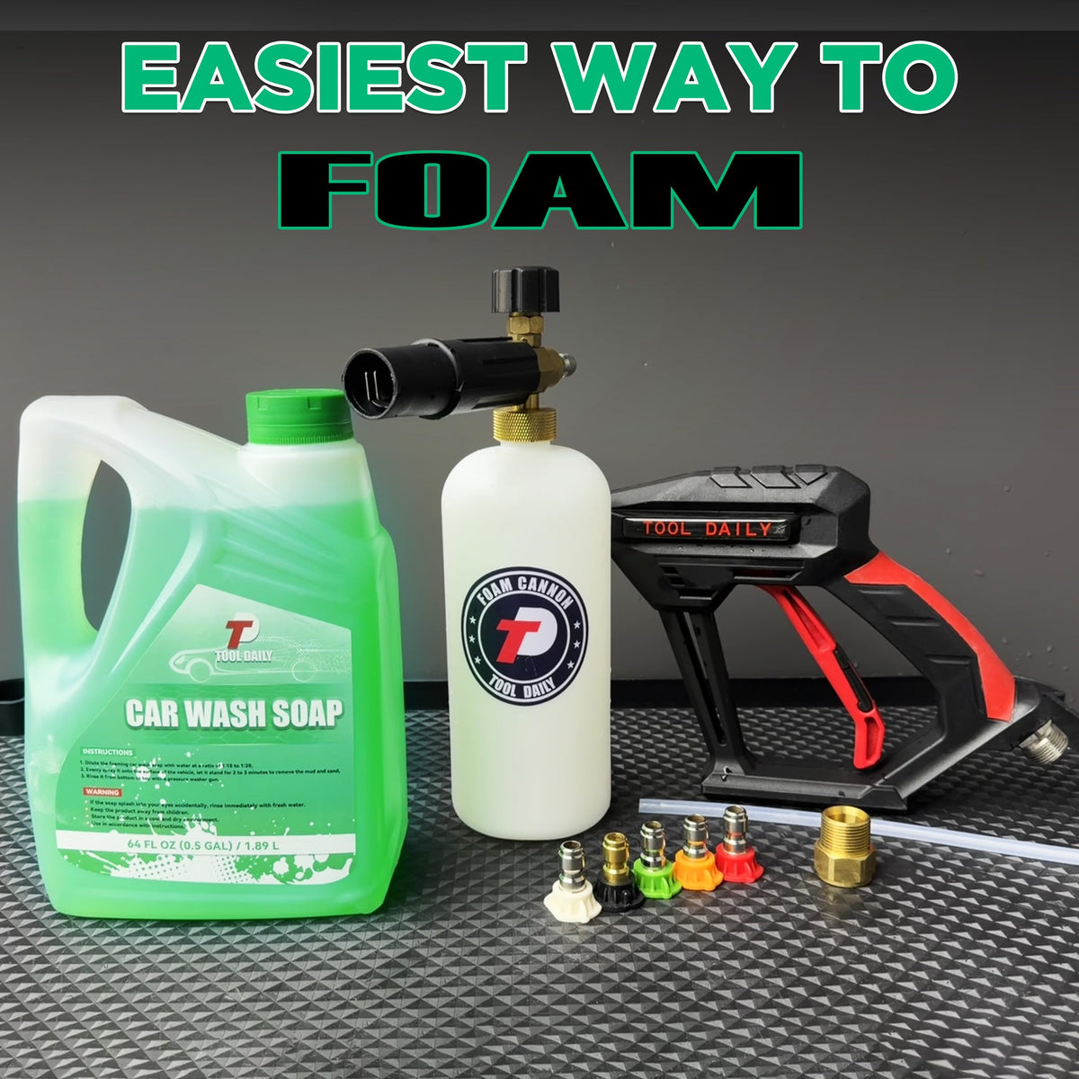 Tool Daily detailed wash kit contents for easy reference
