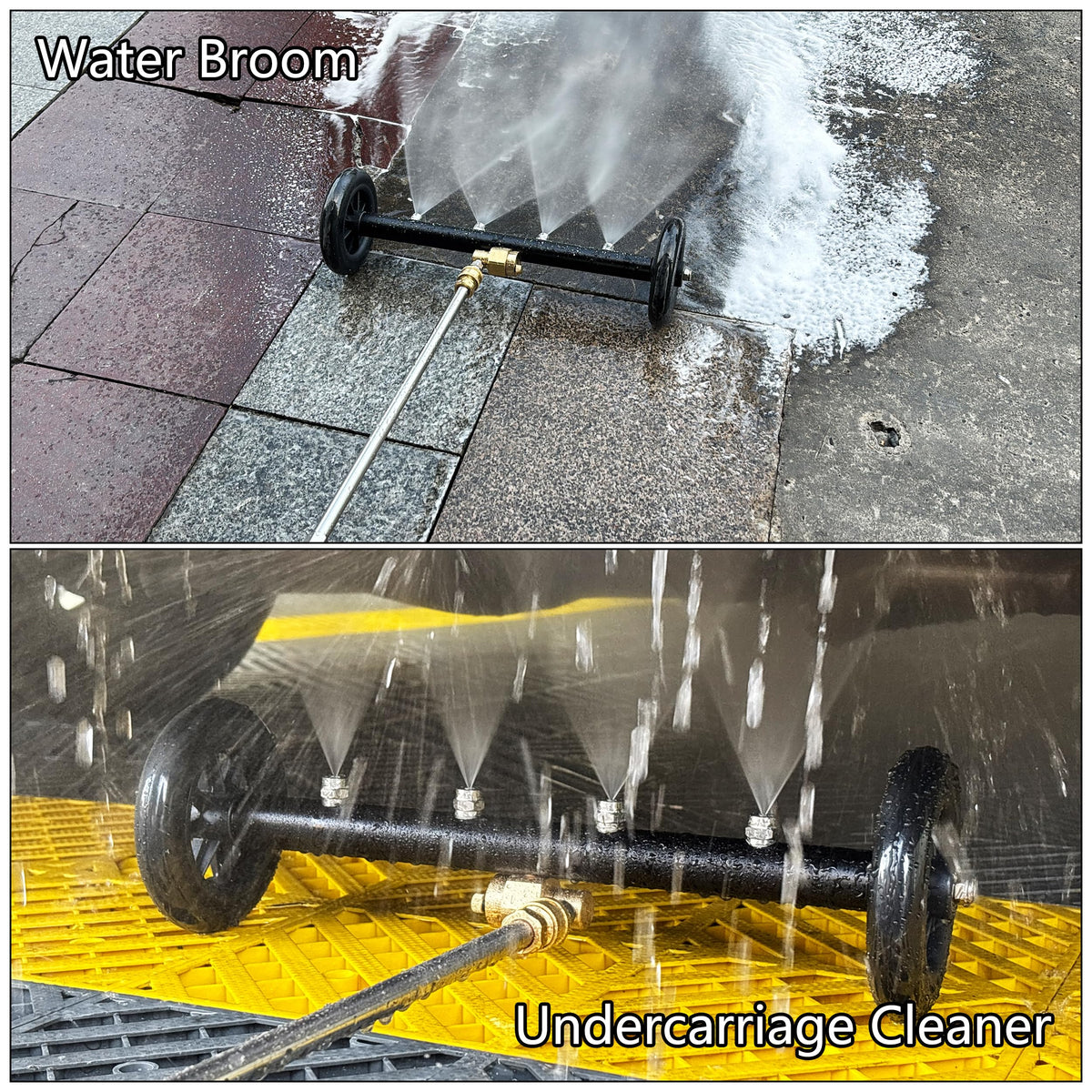 Tool Daily dual-function undercarriage cleaner side view showing robust reach