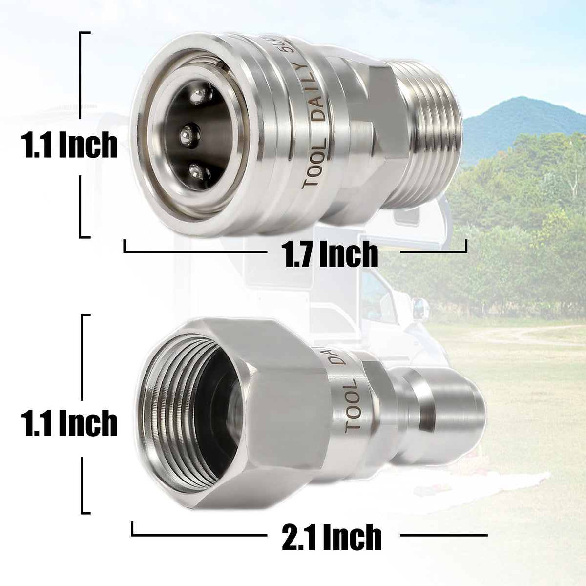 Tool Daily durable corrosion resistant fittings on display