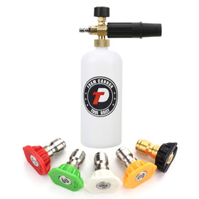 Tool Daily foam cannon with 1/4 inch quick connector for thick car foam.