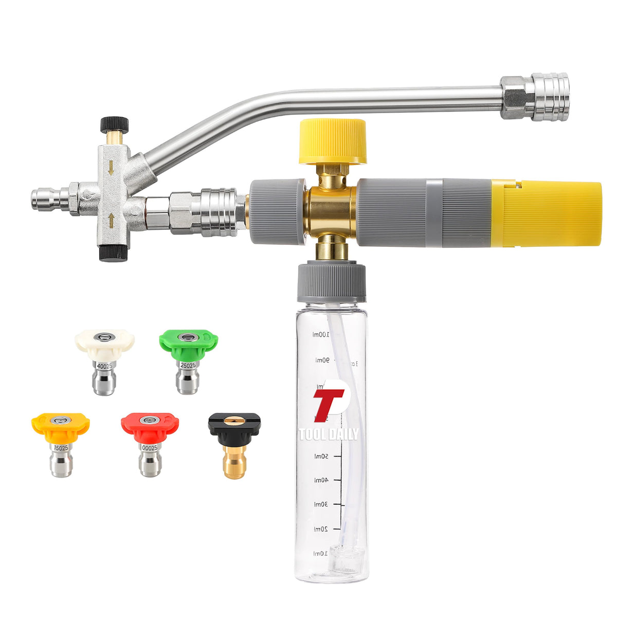Tool Daily Foam Cannon Dual Connector for efficient car washing with smooth flow.