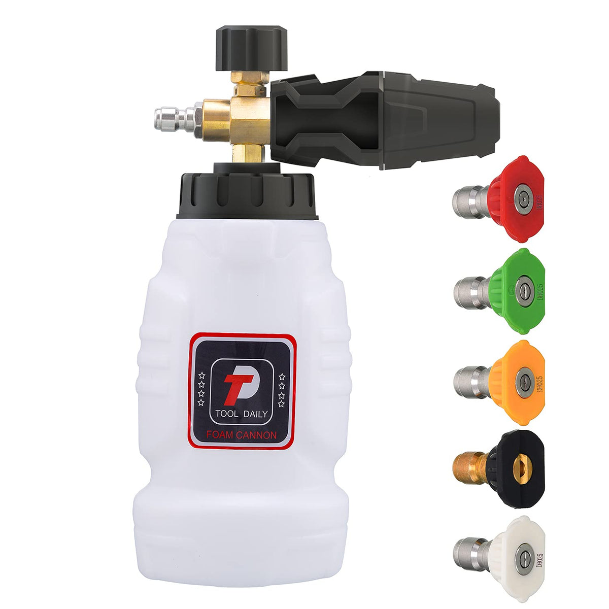 Tool Daily Foam Cannon with 0 degree nozzle for precise foam application during car wash