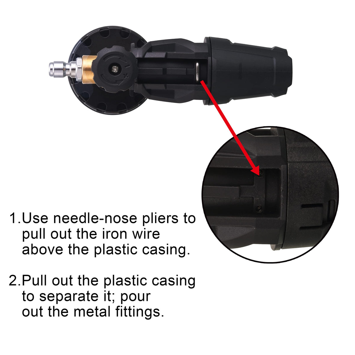 Tool Daily 65 degree nozzle for reaching edges and detailed gaps