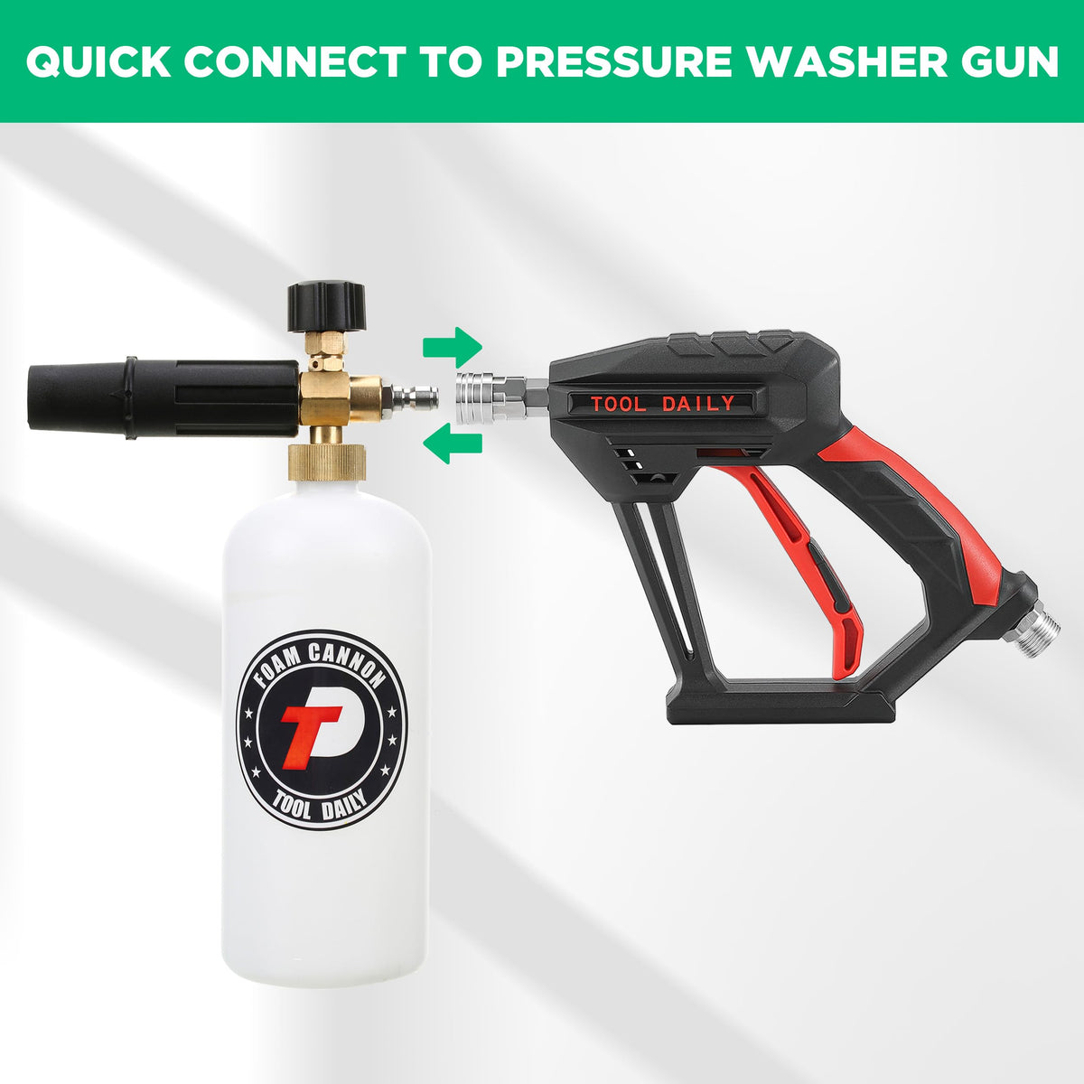 Tool Daily foam cannon applied to a vehicle for full coverage