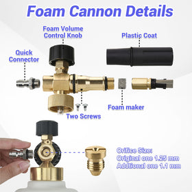 Tool Daily foam cannon large-mouth bottle simplifies filling