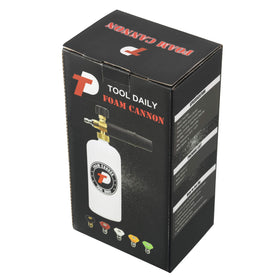 Tool Daily foam cannon suitable for motorcycle detailing and gloss finishes.