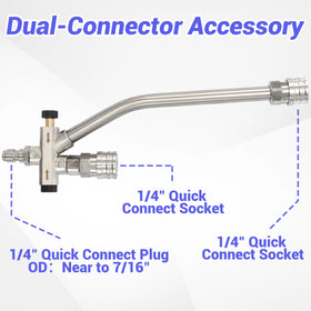 Tool Daily foam cannon quick-connect 1/4-inch enables fast attachment