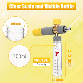 Tool Daily foam cannon small emphasizes lightweight, detachable parts for easy maintenance
