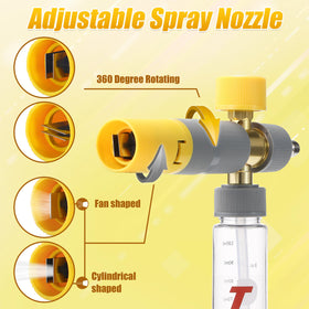 Tool Daily foam cannon small features a 1/4-inch quick connector for versatile setup
