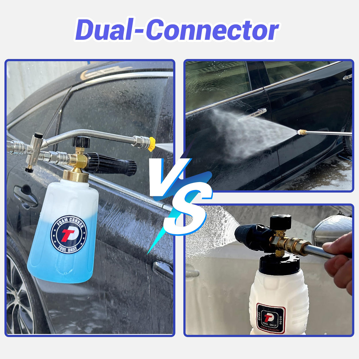 Tool Daily foam cannon two-way valve allows quick task switching