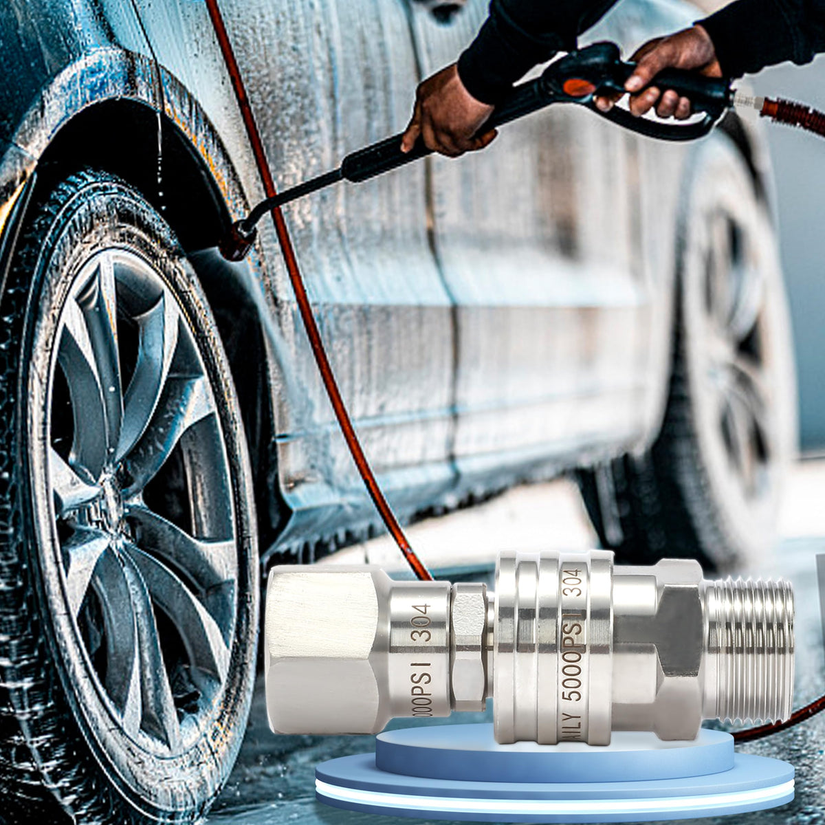Tool Daily swivel improves hose maneuvering during cleaning
