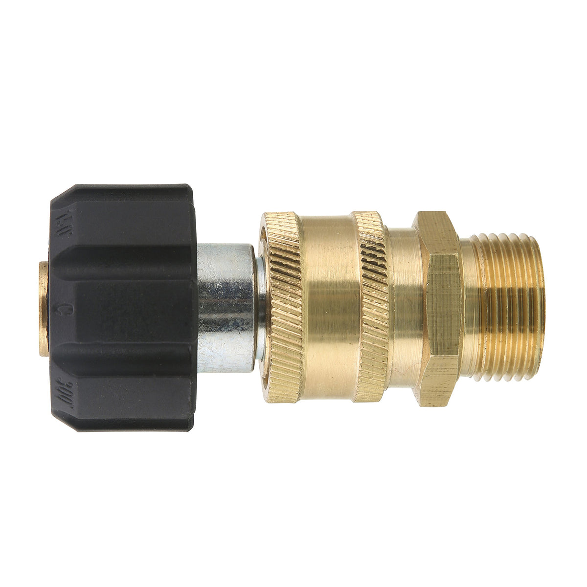 Tool Daily M22 14mm male connector compatible with quick-connect adapters.