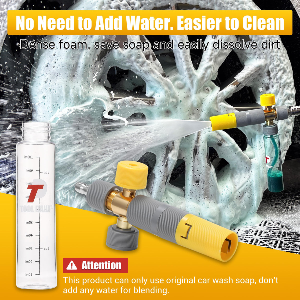Tool Daily Mini Foam Cannon compact design ideal for quick washes.